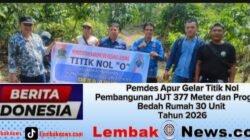 Pemdes Apur Gelar Titik Nol Pembangunan JUT 377 Meter dan Program Bedah Rumah 30 Unit Tahun 2026