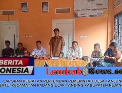 LAPORAN KEGIATAN PERTEMUAN PEMERINTAHAN DESA   