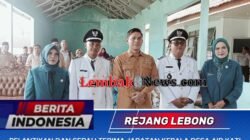 Pelantikan Dua Kepala  Desa Di Padang Ulak Tanding  Berlaangsung Lancar Dan Meriah