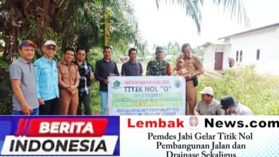 Pemdes Jabi Gelar Titik Nol Pembangunan Jalan dan Drainase, Sekaligus Salurkan BLT-DD 2026