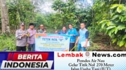 Pemdes Air Nau Gelar Titik Nol 270 Meter Jalan Usaha Tani (JUT) dan Salurkan BLT-DD Tahun 2026