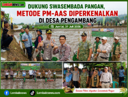 ‎Dukung Swasembada Pangan, Metode PM-AAS Diperkenalkan di Desa Pengambang  ‎