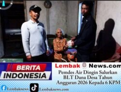 Pemdes Air Dingin Salurkan BLT Dana Desa Tahun Anggaran 2026 kepada 6 KPM