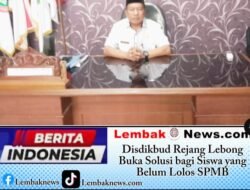Disdikbud Rejang Lebong Buka Solusi bagi Siswa yang Belum Lolos SPMB
