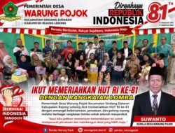 Pemerintah Desa Warung Pojok Meriahkan HUT RI Ke-81 Dengan Gebyar Perlombaan