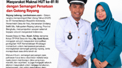 Pemerintah Desa Air Nau Ajak Masyarakat Maknai HUT ke-81 RI dengan Semangat Persatuan dan Gotong Royong