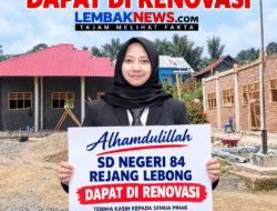 Di Tangan Kepsek Dwi Apriani.S.Pd Akhirnya SD Negeri 84 Rejang Lebong Dapat Di Renovasi