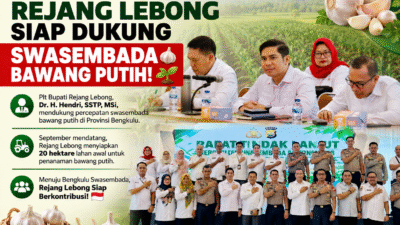 Rejang Lebong Siap Dukung Swasembada Bawang Putih, Siapkan 20 Hektare Lahan