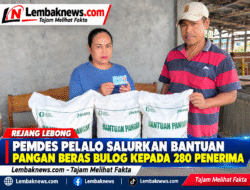 Pemdes Pelalo Salurkan Bantuan Pangan Beras Bulog Kepada 280 Penerima