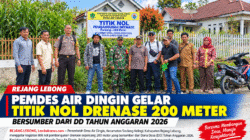 Pemdes Air Dingin Gelar Titik Nol Drenase 200 Meter Bersumber Dari DD Tahun Anggaran 2026