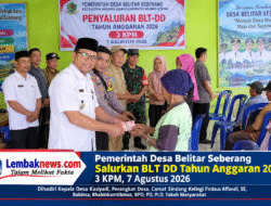 Pemerintah Desa Belitar Seberang Salurkan BLT-DD Tahun Anggaran 2026 Kepada 3 KPM