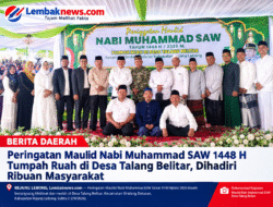 Peringatan Maulid Nabi Muhammad SAW 1448 H Tumpah Ruah Di Desa Talang Belitar, Dihadiri Ribuan Masyarakat