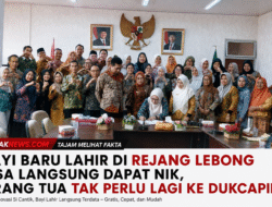Bayi Baru Lahir Di Rejang Lebong Bisa Langsung Dapat NIK, Orang Tua Tak Perlu Lagi Ke Dukcapil