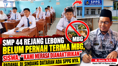 SMP 44 Rejang Lebong Belum Pernah Terima MBG, Siswa: “Kami Merasa Dianaktirikan” Padahal Di Sindang Dataran Ada SPPG Nya???