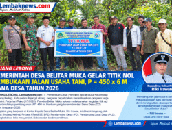 Pemerintah Desa Belitar Muka Gelar Titik Nol Pembukaan Jalan Usaha Tani, P 450 x 6 Meter Dari Dana Desa 2026