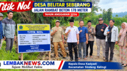 Titik Nol Pembangunan Jalan Rambat Beton Desa Belitar Seberang Resmi Dimulai