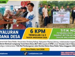 Pemerintah Desa Pelalo Salurkan BLT Dana Desa Dan Laksanakan Titik Nol Pembangunan Jalan Rambat Beton