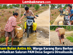 Enam Bulan Antre Air, Warga Karang Baru Berharap Perbaikan Saluran PAM Desa Segera Direalisasikan