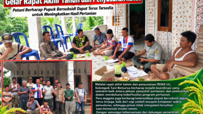 Kelompok Tani Berkarya Tanjung Agung Susun RDKK, Anggota Berharap Pupuk Bersubsidi Dukung Panen Melimpah
