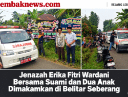 Jenazah Erika Fitri Wardani Bersama Suami Dan Dua Anak Dimakamkan di Belitar Seberang