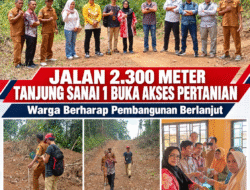 Jalan 2.300 Meter Tanjung Sanai 1 Buka Akses Pertanian, Warga Berharap Pembangunan Berlanjut